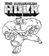 coloriage the incredible hulk